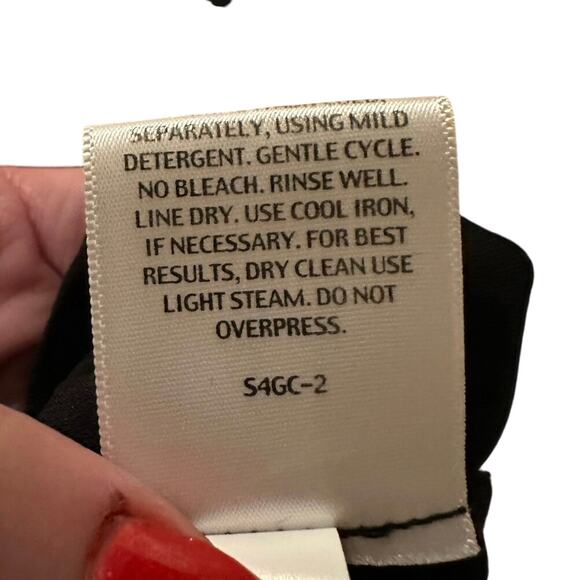 Eileen Fisher - Silk Georgette Crepe Pleated Tapered Pant - Extra Large - Picture 12 of 13